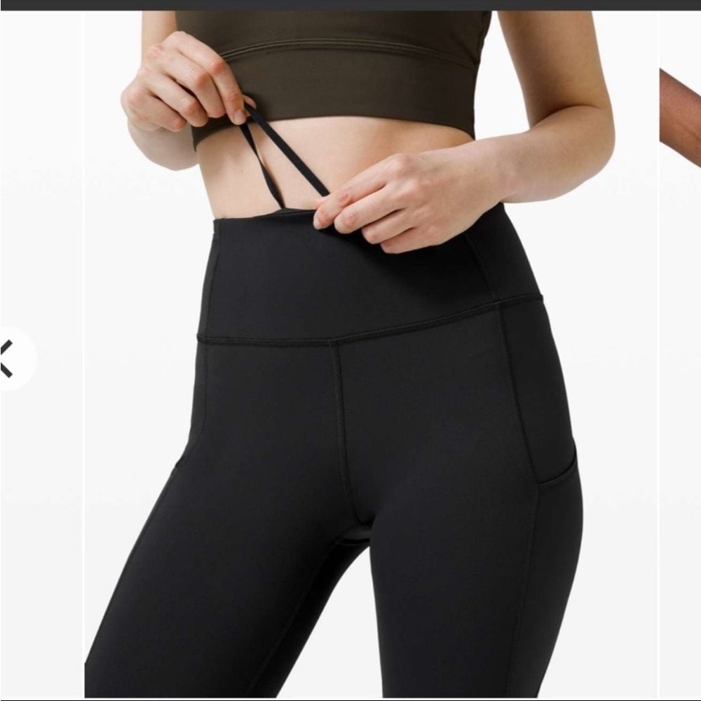 Lululemon fast and‎ Free crop 11 19”
Non reflective black 4